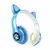 Auricular Bluetooth Inalambrico Con Huella De Gato Con Luces Rgb Para Niño Niña - Miaband