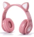 Auricular Bluetooth Inalambrico Con Huella De Gato Con Luces Rgb Para Niño Niña Over Ear - comprar online