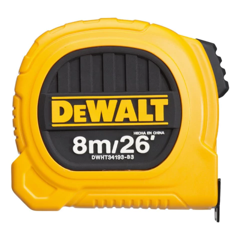 Huincha De Medir 8m/26' Diseño Compacto Dewalt Dwht34193l