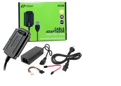Adaptador Usb A Sata Ide Discos Pc Cd Dvd Noga He-2020 3.0 E