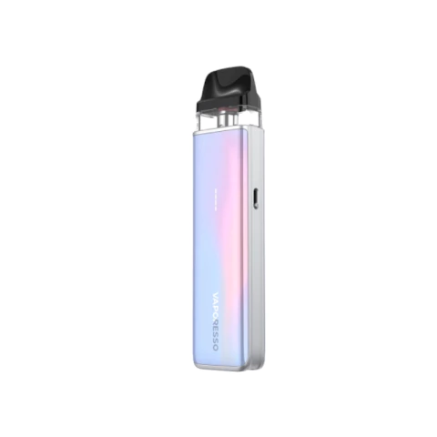 Dispositivo Vaporesso XROS 5 Mini color tornasolado con entrada USB-C inferior