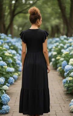 Vestido de gala artesanal colección Villaflores - tienda en línea