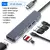 Hub USB C - com leitor de cartão 4K HDMI/VGA/Tipo C PD/RJ45/SD/TF