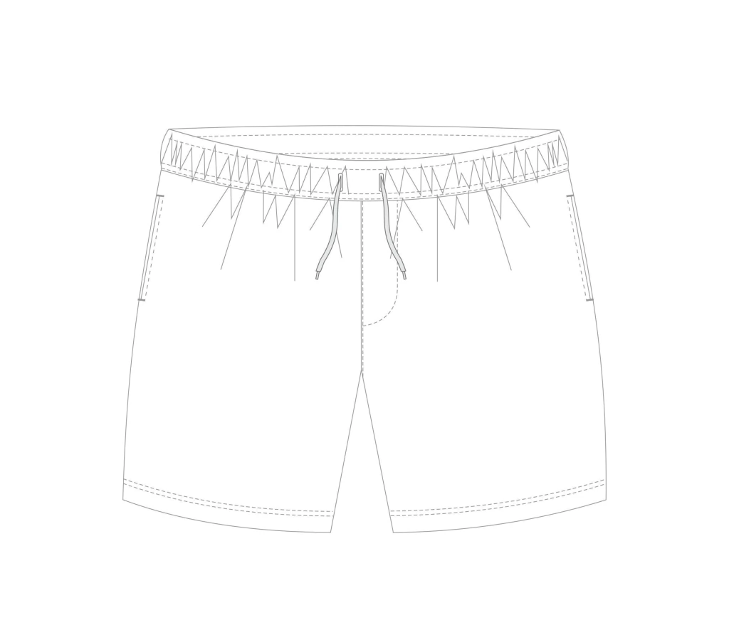 Molde Bermuda Masculina Moletom Digital