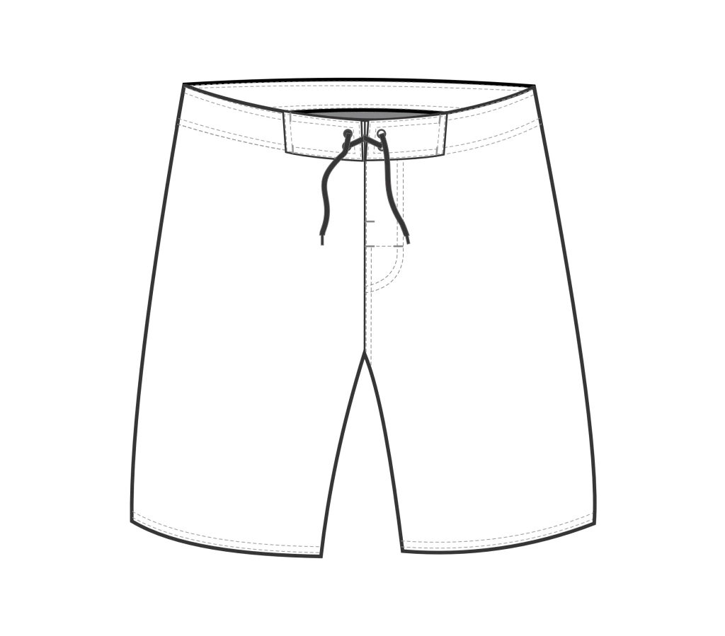 Molde Bermuda Surf Infantil Boardshort Impresso