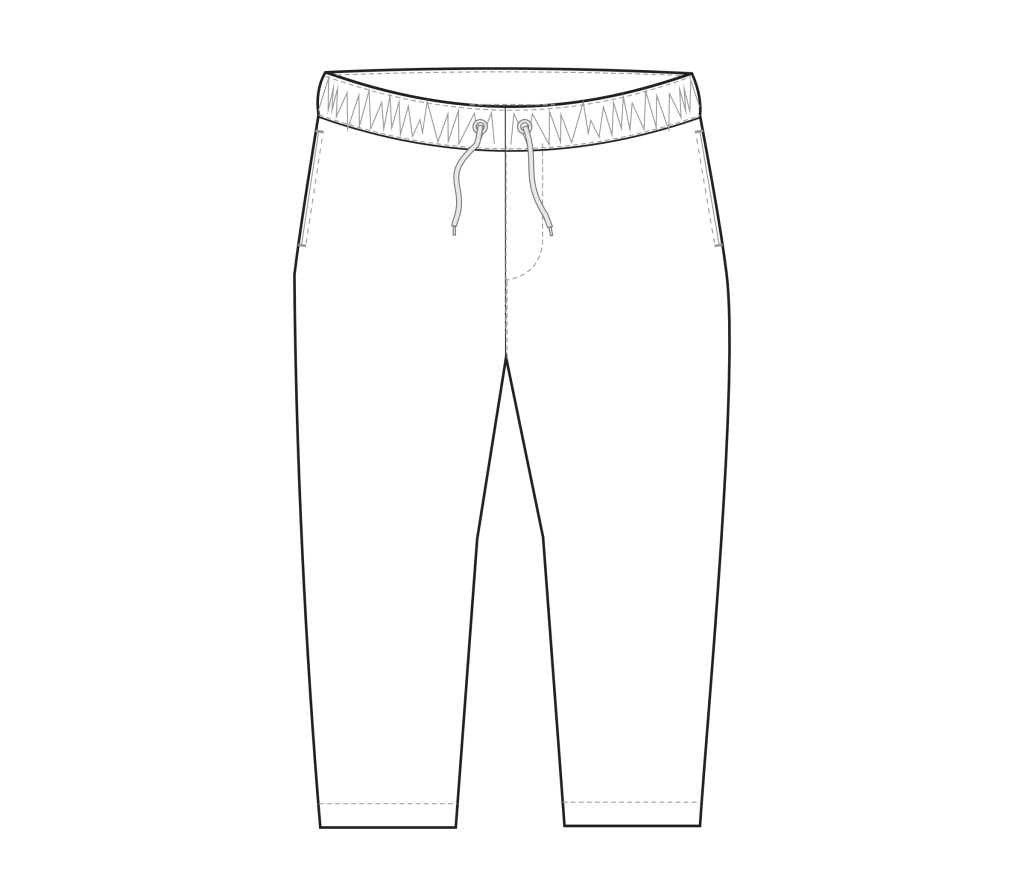 Molde Calça Masculina Tactel Impresso