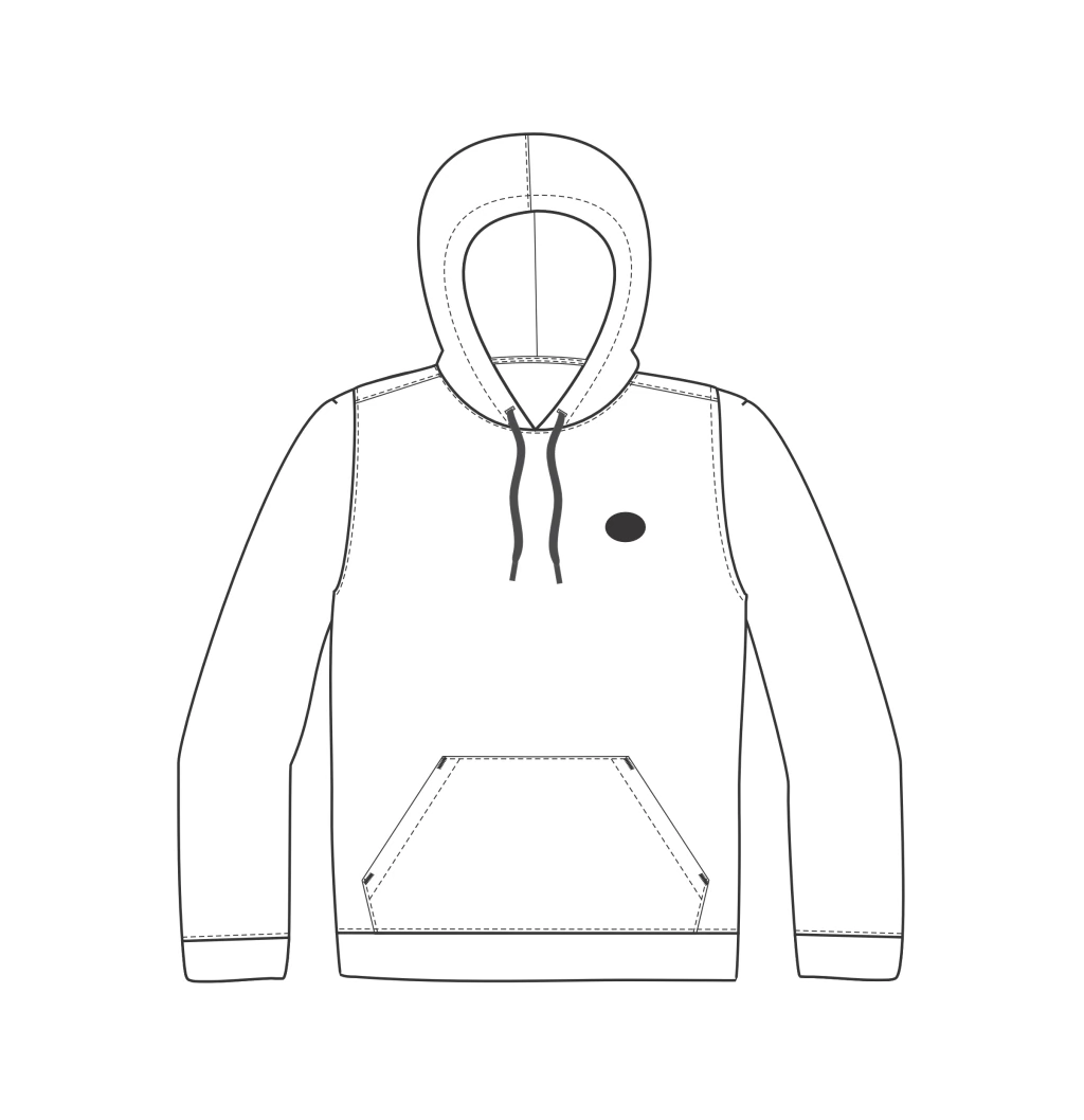 Molde Moletom Masculino Impresso