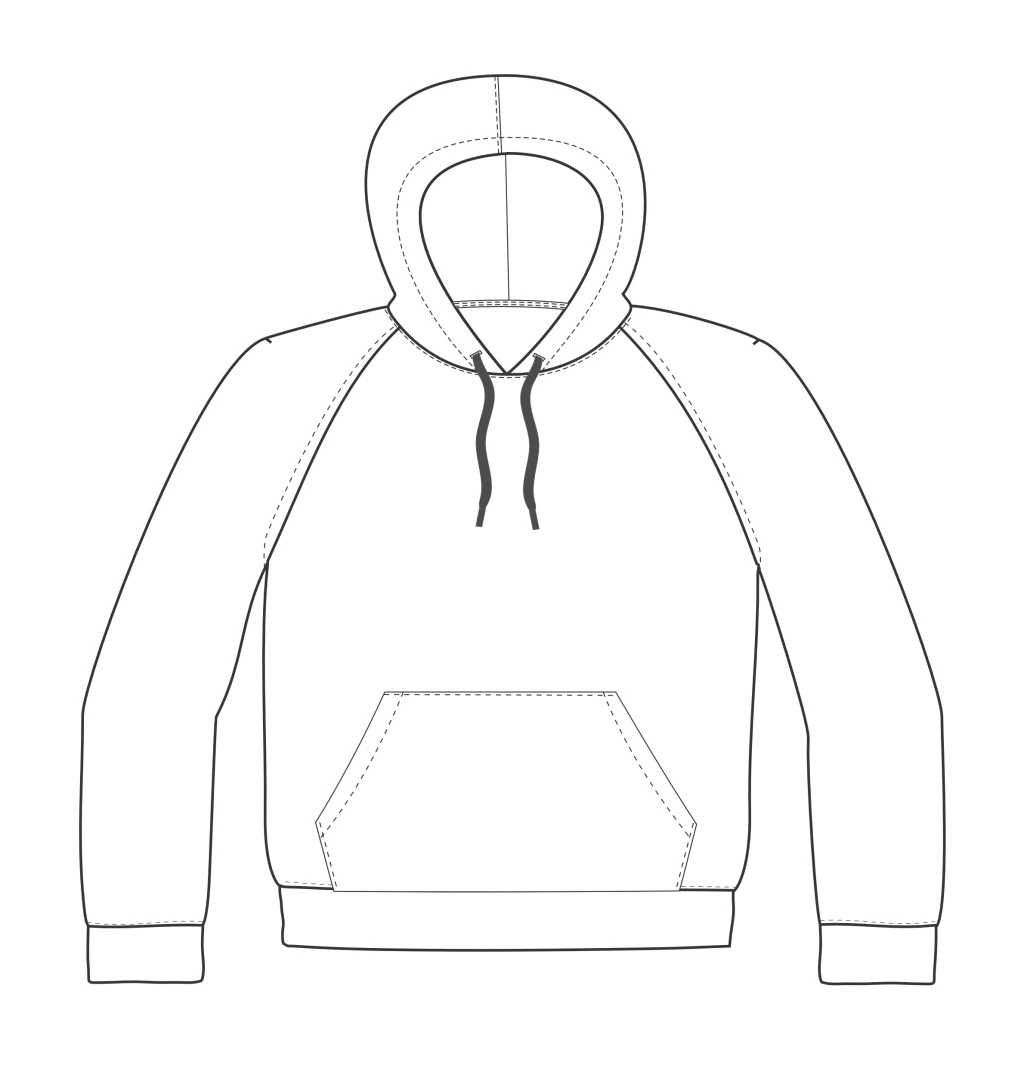 Molde De Blusa Masculina Raglan Digital