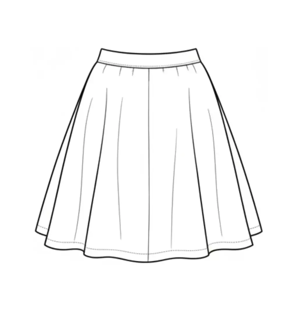 Molde Saia Godê Impresso