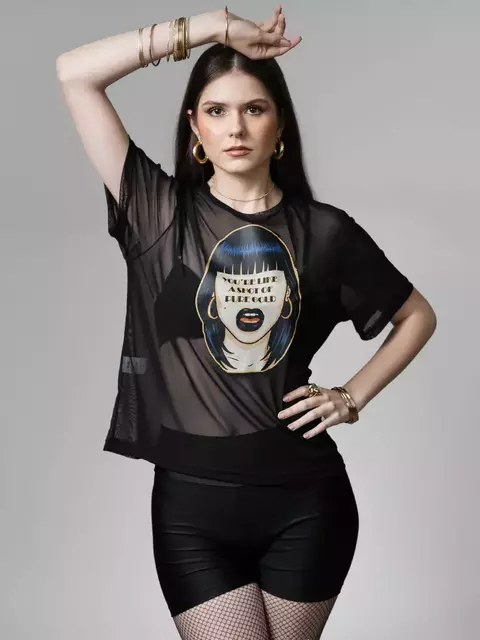 Blusa "Domino" Tule Jessie J