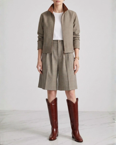 JAQUETA BOMBER ALFAIATARIA POLY