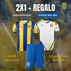 PROMO 3X1 EN ROSARIO CENTRAL: CAMISETA TITULAR 2025 + CAMISETA SUPLENTE 2025 Y SHORT DE REGALO!