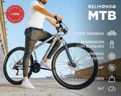 Bicicleta Belmondo Mtb 29 Shimano 21v Disco Mecanico Bloqueo - Lucky bikes