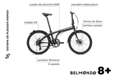 Bicicleta Plegable Belmondo 8+ - Lucky bikes