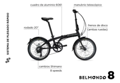 Bicicleta Plegable Belmondo 8 - comprar online
