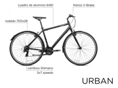 Bicicleta Belmondo Urban 700c - Lucky bikes
