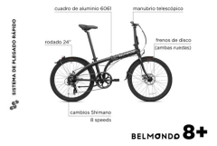 Bicicleta Plegable Belmondo 8+ - tienda online