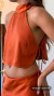 Blusa Cropped Cetim Kiara - comprar online