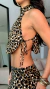 Cropped Amarração Animal Print Kiara - Loja Ecletic