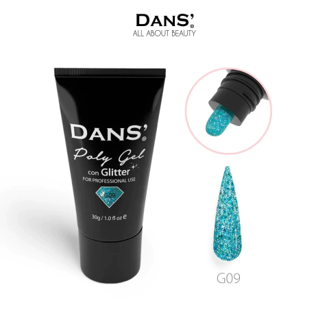 Polygel Glitter G09 Dans