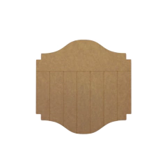 Placa MDF Decorativa Riscada 25x25cm - 6mm