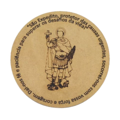 Mandala MDF Religiosa São Expedito com Oração