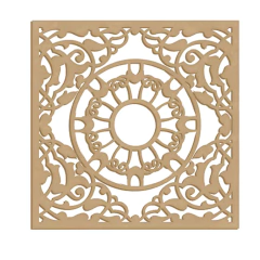 MANDALA QUADRADA N° 1 - 10CM