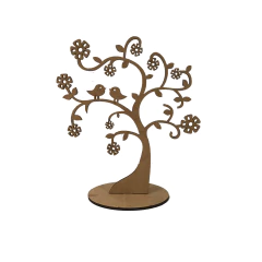 ARVORE CASAL DE PASSAROS COM BASE