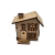 Decoração MDF Mini Casinha de Natal 3D Nº1 3,5x7x8cm - comprar online
