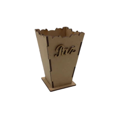 Cachepot MDF Decorativo mini alto Paz 10x6,5cm