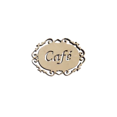 PLACA 6CM CAFE
