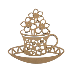 XICARA COM FLOR 20X19CM