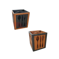 PORTA TALHER LASER 14,5X12,5X12,5CM (CORES)