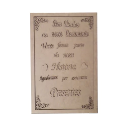QUADRO ASSINATURA CASAMENTO FRASE: BEM VINDOS AO NOSSO CASAMENTO