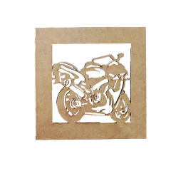 QUADRO 20X20CM MOTO