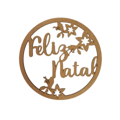 Guirlanda MDF Feliz Natal