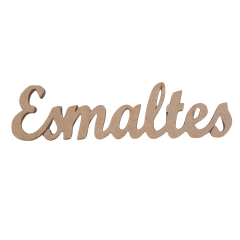 PALAVRA ESMALTES CURSIVA 11X3CM