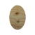 Placa Decorativa Oval Pinus a laser 29x19cm
