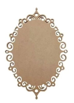 PLACA OVAL TRABALHADA LISA N°8 (TAMANHOS)