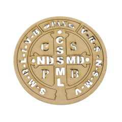Mandala MDF Medalha de São Bento Nº2
