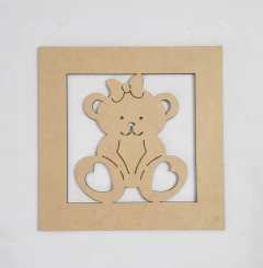 QUADRO 20X20CM URSA LAÇO