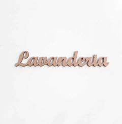 PALAVRA LAVANDERIA CURSIVA