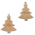 Enfeite MDF Pendente Árvore de Natal 7x5,5cm - comprar online