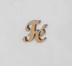 PALAVRA FÉ CURSIVA 3X3CM