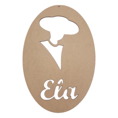 PLACA OVAL ELA 30X20CM N°2