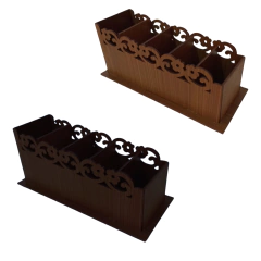 PORTA CONTROLE FLORAL 5 DIVISÓRIAS (CORES)