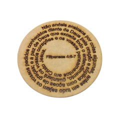 Mandala MDF Oração Versículo Bíblico Filipenses