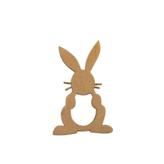Aplique MDF Coelho vazado de Páscoa