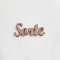 PALAVRA SORTE CURSIVA