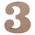 NUMERO ARIAL/COOPER 3CM (50 NUMEROS) - Rodolfo Laser MDF